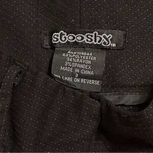 Stooshy Black Juniors  Pants